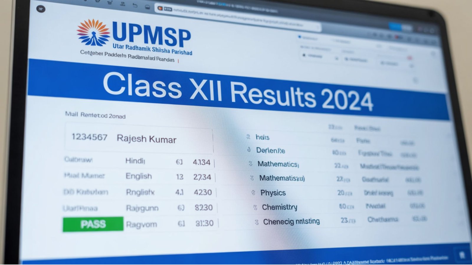 upmsp result 12th