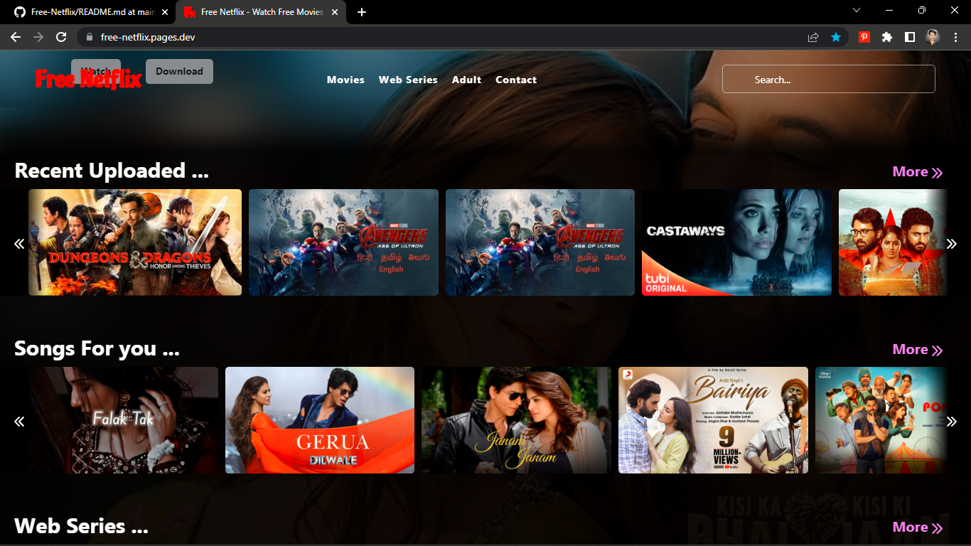 FlixHQ themed streaming visual